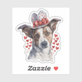 Autocollant de la Saint-Valentin représentant un c (Feuille)