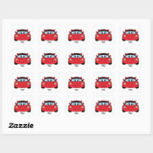 Autocollant de la Saint-Valentin voiture de course (Feuille)