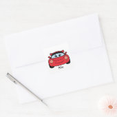Autocollant de la Saint-Valentin voiture de course (Enveloppe)