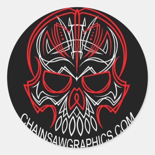 autocollant de la scie à chaîne (Devant)