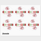 Autocollant de la souris de Noël (Feuille)