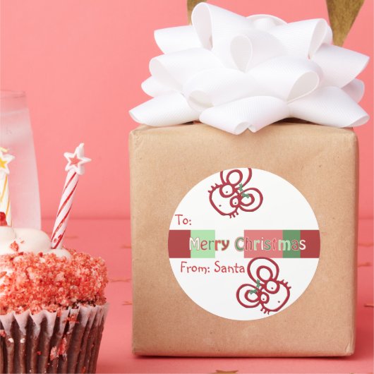 Autocollant de la souris de Noël (Fête)