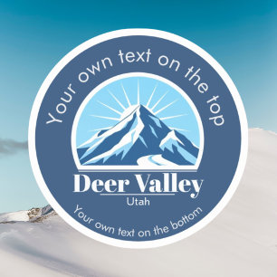 Autocollant de la station de ski Deer Valley Utah