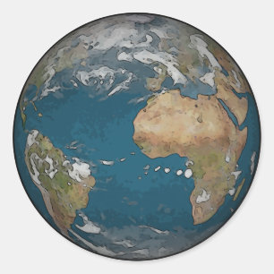 Autocollant de la terre