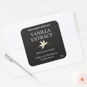 Autocollant de label moderne extrait de vanille ZV (Enveloppe)