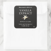 Autocollant de label moderne extrait de vanille ZV (Sac)