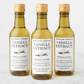 Autocollant de label moderne pour extrait de vanil (Bouteilles)
