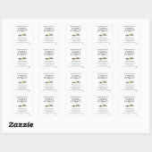 Autocollant de label moderne pour extrait de vanil (Feuille)