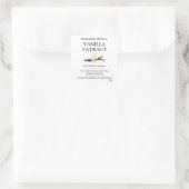 Autocollant de label moderne pour extrait de vanil (Sac)