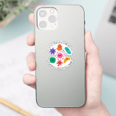 Autocollant de laboratoire scientifique de bactéri (Téléphone)