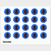Autocollant de Ladybird de harlequin (Feuille)