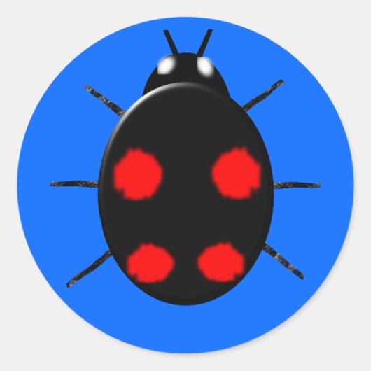 Autocollant de Ladybird de harlequin (Devant)