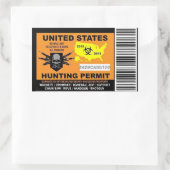 Autocollant de laiss de chasse de zombi (Sac)