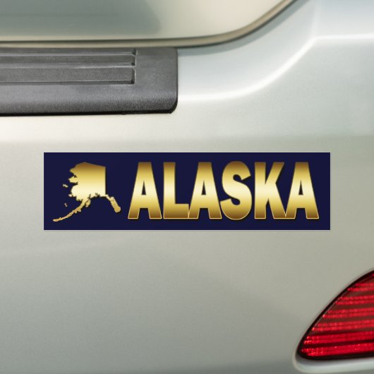 AUTOCOLLANT DE L'ALASKA D'OR (En voiture)
