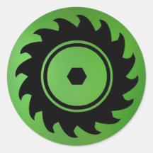 Autocollant de lame de scie