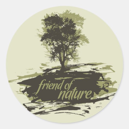 Autocollant de l'ami de la nature (Devant)