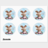 Autocollant de lapin de Pâques joyeux (Feuille)