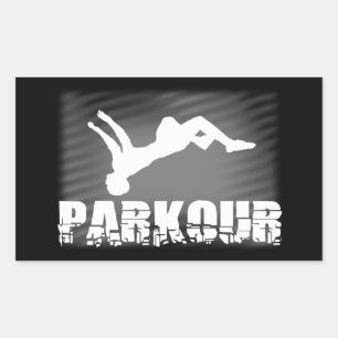 Autocollant de l'athlète parkour