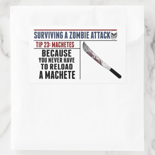 Autocollant de l'ATTAQUE 23 de ZOMBI (Sac)