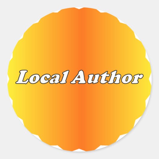 Autocollant de l'auteur local (Devant)