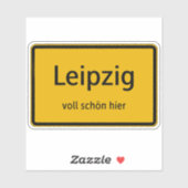 Autocollant de Leipzig (Feuille)