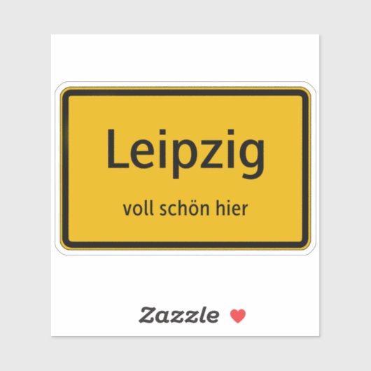 Autocollant de Leipzig (Feuille)