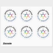 Autocollant de l'ensemble Pops (logo rond) (Feuille)