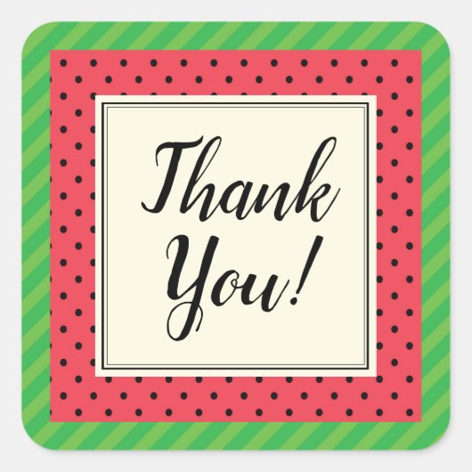 autocollant de l'enveloppe de fruits de pastèque M (Devant)