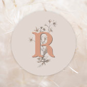 Autocollant de l'enveloppe mariage Rustic Boho Fle