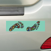 autocollant de l'environnement d'empreinte de pas (En voiture)