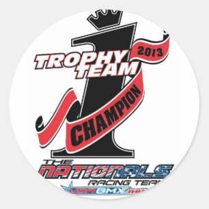 autocollant de l'équipe trophée