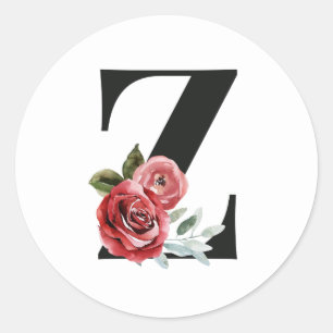 Autocollant de lettre Z pour les initiales des vac