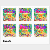 Autocollant de l'heure de l'époque monégasque (Feuille)