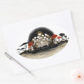 Autocollant de ligne de récolte de champignons - o (Enveloppe)