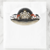 Autocollant de ligne de récolte de champignons - o (Sac)