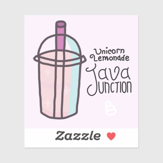 Autocollant de limonade de jonction Java Unicorn a (Feuille)