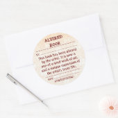 Autocollant de livre modifié (Enveloppe)