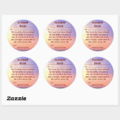 Autocollant de livre modifié (Feuille)