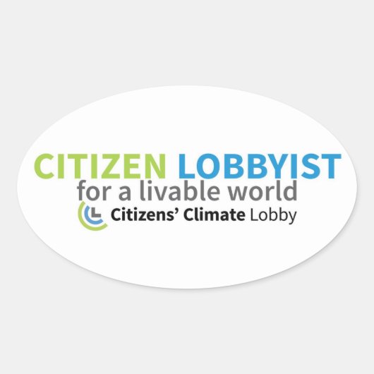 Autocollant de lobbyiste citoyen (Devant)