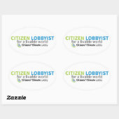 Autocollant de lobbyiste citoyen (Feuille)