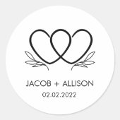 Autocollant de logo Autocollants de mariage pour c (Devant)