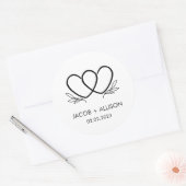 Autocollant de logo Autocollants de mariage pour c (Enveloppe)
