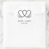 Autocollant de logo Autocollants de mariage pour c (Sac)
