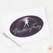 Autocollant de logo Blackberry Fairy Oval (Enveloppe)