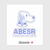Autocollant de logo bleu ABESR (Feuille)