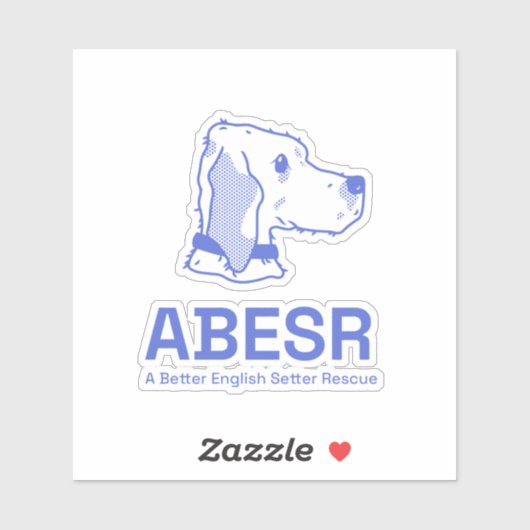 Autocollant de logo bleu ABESR (Feuille)