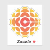 Autocollant de logo CBC 1974 (Feuille)