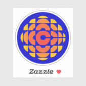 Autocollant de logo CBC 1974 (Feuille)