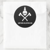Autocollant de logo classique de 3 pouces ronds du (Sac)