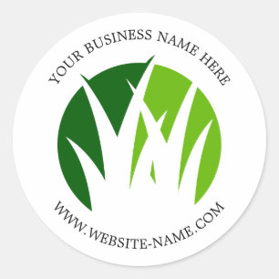 Autocollant de logo d'aménagement paysager simple
